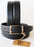 Adam Burk 100% Cow Leather Mens Casual Reversible Dress Belt Black 26AB06D