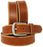 Challenger Men's Casual Jean Full-Grain Tan Leather Belt 26AB08