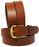 Men's Casual Jean Full-Grain Tan Brown Leather Belt 26AB11