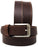 Men's Casual Jean Full-Grain Brown Leather Belt 26AB18