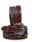 Men Women Western Tooled Leather Belt 26FKTooled