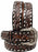 Men Women 1-1/2" Wide Tan Leather Floral Tooled Casual Jean Belt 26FKBrown