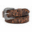 Challenger Western Leather Belt Turquoise Inlay Filigree Tooled Floral Cowboy Belt 1-1/2"