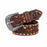 Challenger 1-3/4" Tapered Western Leather Belt Tooled Floral & Basket Weave