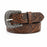CHALLENGER Men’s Western 1-1/2" Leather Belt with Engraved Metal Buckle – Western Style Casual Dress Belt for Jeans
