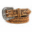 Men’s Western 1-1/2" Embossed Leather Belt with Engraved Buckle – Vintage Cowboy Style Wild Life 26FKWildlife
