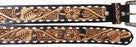 Western Floral Tooled Buckstitch Leather Belt 26FK16N