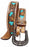 Girls Kids Child Youth 1-1/4" Wide Western Rodeo Fashion Two-Tone Floral Hearts Tooled Leather Belt 26FK37Kid