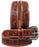 Kids Youth Young 1-1/4" Wide Tan Leather Floral Tooled Casual Jean Belt 26FKTooledC