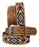 Western 2" Wide Tooled Genuine Leather Belt  Beaded