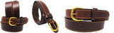 Mens 1-1/2" Wide Brown Western 100% Cow Leather Ranger Belt Casual 26RAA154