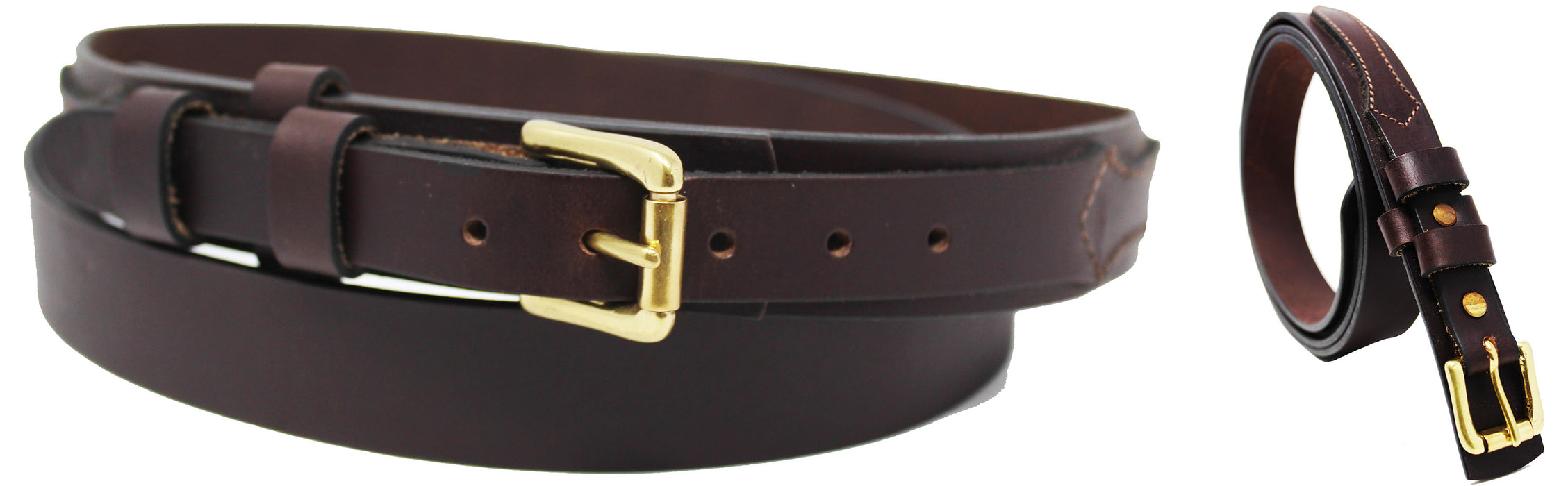 Men's Leather 1 1/4" Wide Plain Casual Jean Ranger Belt  12RAA54