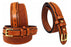 Mens Western Ranger Belt Leather Basket Weave Tooled Black Tan Brown 26RAA90BasketWeave