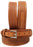 Mens Western Ranger Belt Leather Basket Weave Tooled Black Brown Tan 26RAA90