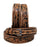 Western Antique Floral Tooled Ranger Full-Grain Leather Belt 26RS03R
