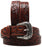 Western 1-3/4" Tapered Floral Tooled Full-Grain Brown Leather Belt 26RS04T