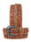 Western 1-1/2" Wide Floral Tooled Black Inlay Full-Grain Leather Belt RSFloral
