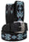 Men Women Western 2" Wide Floral Tooled Beaded Inlay Full-Grain Dark Tan Leather Belt