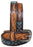 26"  Kid's 1-1/4" Western Floral Tooled Beaded Full-Grain Leather Belt 26RS105C