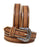 28  Western 1-1/2" Wide Basket Weave Tooled Full-Grain Brown Leather Belt 26RS09