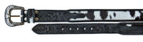 42  Western 1-3/4" Tapered Floral Tooled Cowhide Brown Leather Belt 26RS12BKT