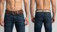 Men Women Western 1-1/2" Wide Floral Tooled Full-Grain Hairon Leather Belt 26RS12
