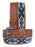 34" Challenger 1-3/4" Tapered Western Leather Belt Floral Tooled Black Leather Lacing 26RS132T