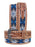 Western 2" Wide Basket Weave Tooled Beaded Full-Grain Leather Belt 26RSBeadedCrossU2