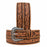 28" Challenger Western Belt Floral Tooled Design Engraved Buckle Multiple Sizes Tan & Dark Brown 26RS158