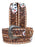 42" Challenger 1-3/4" Tapered Western Leather Belt w/ Aces Poker Card Buckstitch 26RS135T