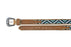 30  Western 1-1/2" Wide Basket Weave Tooled Beaded Tan Leather Belt  26RS111