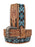 30  Western 1-1/2" Wide Basket Weave Tooled Beaded Tan Leather Belt  26RS111