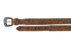 34" Challenger 1-3/4" Tapered Western Leather Belt Floral Tooled Black Leather Lacing 26RS132T