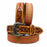 28   Western 1-1/2" Wide Antique Floral Tooled Full-Grain Leather Belt 26RS06