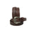28  Western 1-1/2" Wide Basket Weave Tooled Full-Grain Brown Leather Belt 26RS09
