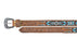 30"  Western 1-1/2" Basket Weave Tooled Beaded Full-Grain Leather Belt 26RS103