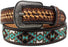 Mens Women 1.5" Western Tooled Beaded Genuine Leather Belt Amish  26RT08