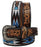 Men's Western Rodeo Heavy Duty Beaded Full-Grain Leather Belt 26RT12