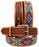 1.5" Wide Western Rodeo Heavy Duty Beaded Full-Grain Leather Belt 26RT14