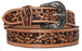 Western 1-3/4" Oak Leaf Tooled Tapered Full-Grain Leather Belt 26RT16T
