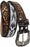 Unisex 1.5" Western Floral Tooled Beaded Full-Grain Leather Belt 26RT43