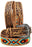 Youth 1-1/4" Western Basket Tooled Beaded Full-Grain Leather Belt 26RT52C