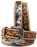 Men Women Kids Western Floral Tooled Cowhide Hairon Full-Grain Leather Belt 26RT60