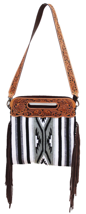 Women's Western Handwoven Wool Rodeo Cowgirl Purse Shoulder Handbag 27FK18