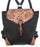 Western Floral Tooled Smooth Genuine Leather Hikers Backpack Shoulder Bag 27FK84