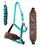 Challenger Horse Noseband Tack Bronc Leather HALTER Tiedown Lead Rope 280HR04