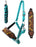 Challenger Horse Noseband Tack Bronc Leather HALTER Tiedown Lead Rope 280HR13