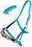 Horse Noseband Tack Bronc Leather Nylon HALTER Tiedown Lead Rope  280M76198