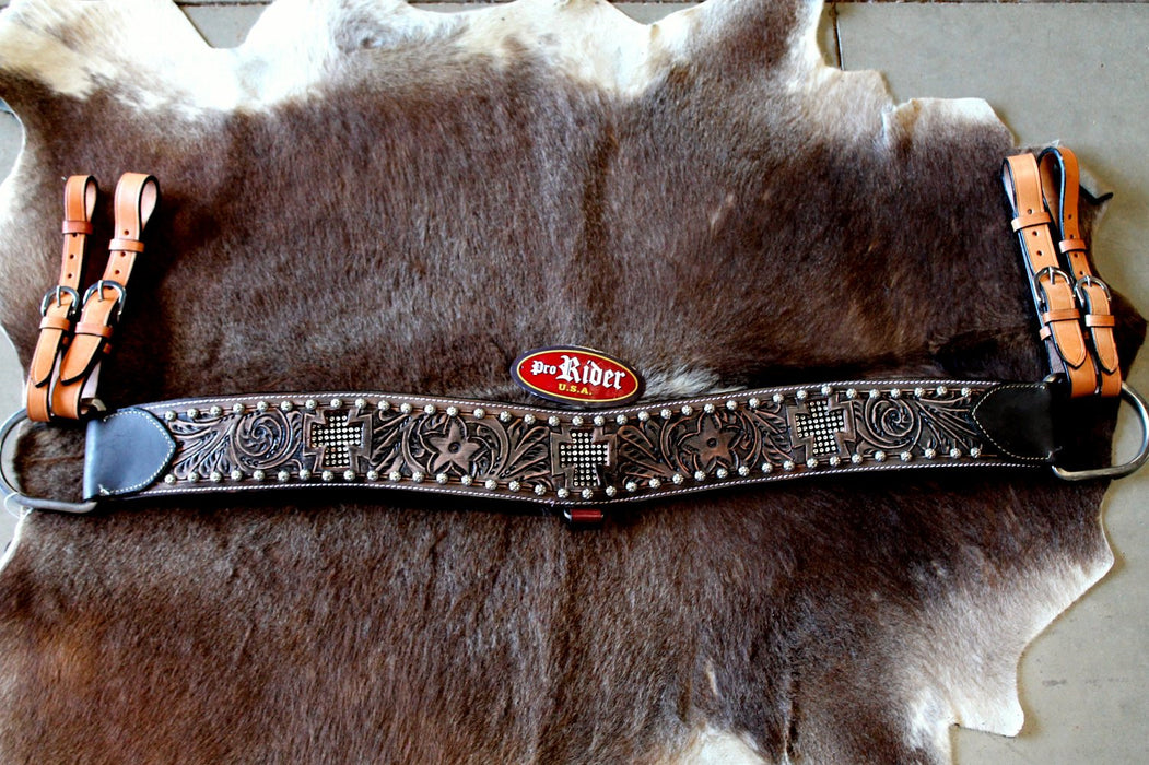 Horse Reining Tripping Steer Roping Breast Collar Western Saddle Tack  29TrippingCollar