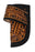 Western Leather Two-Toned Oak Leaf Tooled Leather Knife Holder Side Access Sheath 29FK001C
